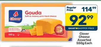 Pick n Pay Clover Cheese Assorted 550g Each offer