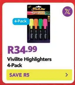 Shoprite Vivilite Highlighters 4-Pack offer