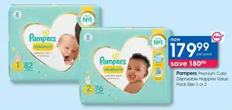 Pampers Premium Care Disposable Nappies