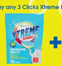 Clicks Clicks Xtreme Power Dishwasher Tablets offer