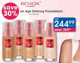 Clicks Revlon Age Defying Foundation offer