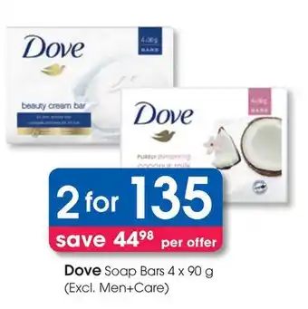 Clicks Dove Soap Bars offer