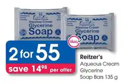 Clicks Reitzer's Aqueous Cream Glycerine Soap Bars offer