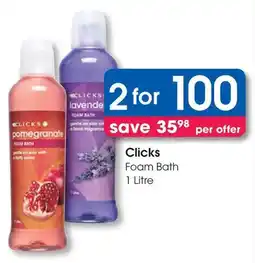 Clicks Clicks Foam Bath offer