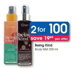 Clicks Being Kind Body Mist offer