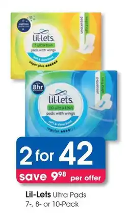 Clicks Lil-Lets Ultra Pads offer