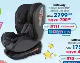 Clicks Safeway Falcon Isofix 360° Rotate Car Seat offer