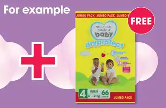Clicks Clicks made 4 baby dryprotect offer
