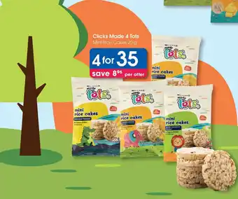 Clicks Clicks Made 4 Tots Mini Rice Cakes offer