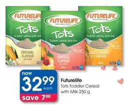 Clicks Futurelife Tots Toddler Cereal with Milk offer