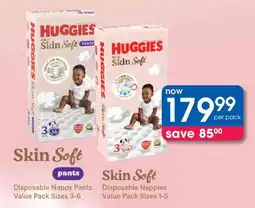 Clicks Huggies Skin Soft Pants offer