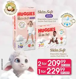 Clicks Huggies Skin Soft Disposable Nappies offer
