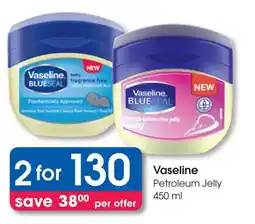 Clicks Vaseline Petroleum Jelly offer