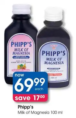 Clicks Phipp's Milk of Magnesia offer