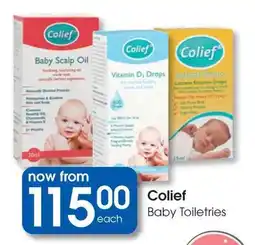 Clicks Colief Baby Toiletries offer