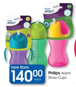 Clicks Philips Avent Straw Cups offer