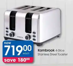 Clicks Kambrook 4-Slice Stainless Steel Toaster offer