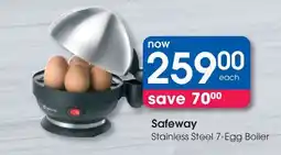 Clicks Safeway Stainless Steel 7-Egg Boiler offer