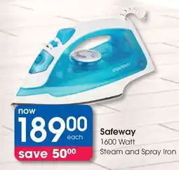 Clicks Safeway Steam and Spray Iron offer