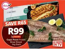 Checkers Cape Point Frozen Braai Snoek offer