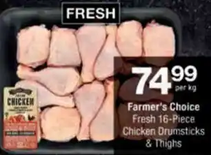Checkers Farmer's Choice Chicken Drumsticks & Thighs offer