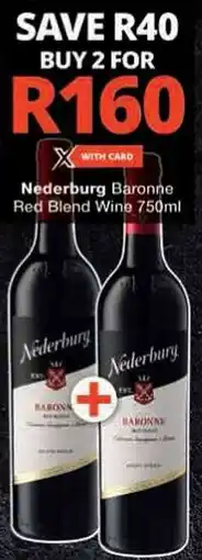 Checkers Nederburg Baronne Red Blend Wine offer