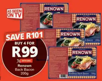 Renown Back Bacon