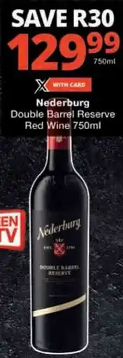Checkers Nederburg Double Barrel Reserve Red Wine offer
