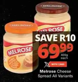 Checkers Melrose Cheese Spread offer