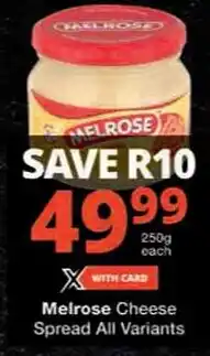 Checkers Melrose Cheese Spread offer
