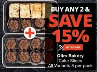 Checkers Olim Bakery Cake Slices offer