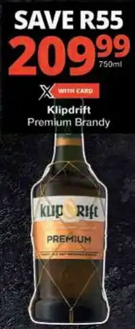 Checkers Klipdrift Premium Brandy offer