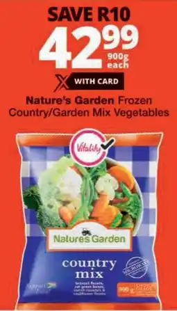 Checkers Nature's Garden Frozen Country/Garden Mix Vegetables offer