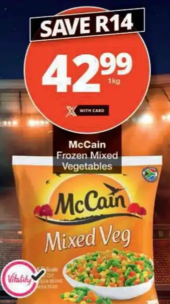 Checkers McCain Frozen Mixed Vegetables offer