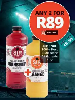 Checkers Sir Fruit 100% Fruit Juice Blend offer