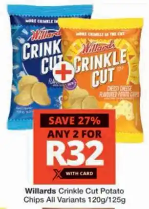 Checkers Willards Crinkle Cut Potato Chips offer
