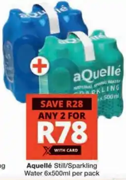 Checkers aQuellé Still/Sparkling Water offer