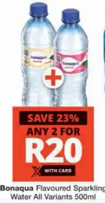 Checkers Bonaqua Flavoured Sparkling Water offer