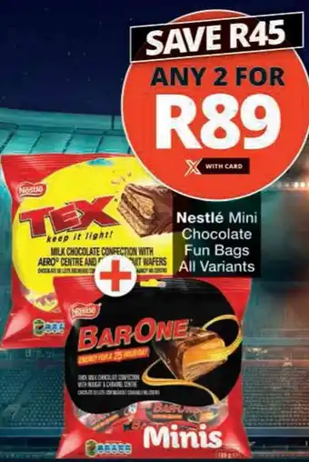 Checkers Nestlé Mini Chocolate Fun Bags offer