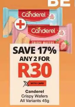 Checkers Canderel Crispy Wafers offer