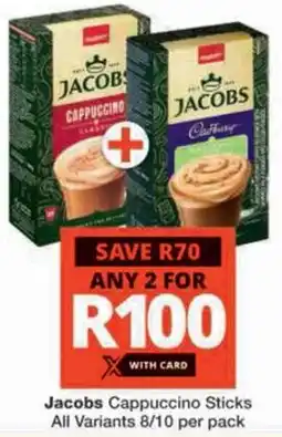 Checkers Jacobs Cappuccino Sticks offer