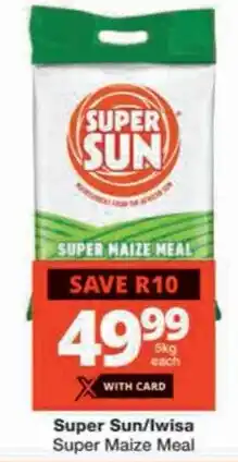 Checkers Super Sun Super Maize Meal offer