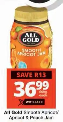 Checkers All Gold Smooth Apricot Jam offer