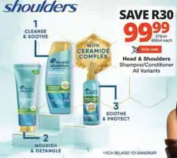 Checkers Head & Shoulders Shampoo/Conditioner offer