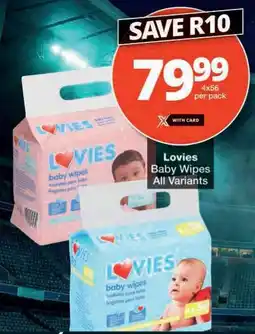 Checkers Lovies Baby Wipes offer