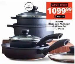 Checkers Inferna Black Cast Aluminium Cookware Set offer