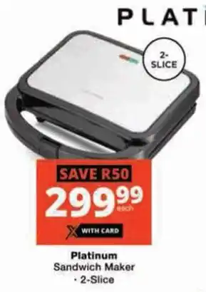 Checkers Platinum Sandwich Maker offer