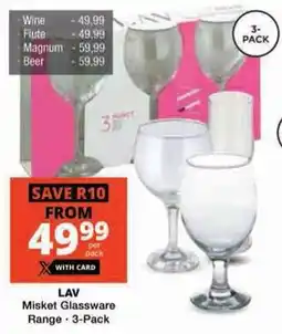 Checkers LAV Misket Glassware offer