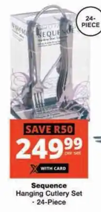 Checkers Sequence Hanging Cutlery Set offer