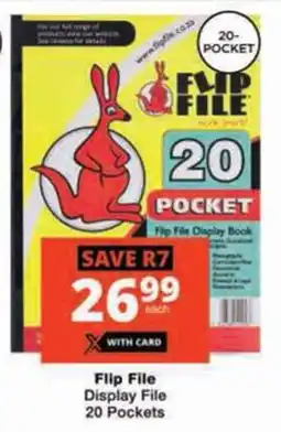 Checkers Flip File Display Book offer